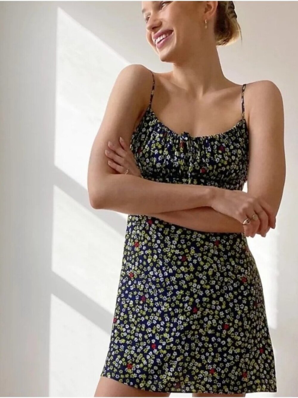 Aritzia Sunday Best Floral Mini Dress